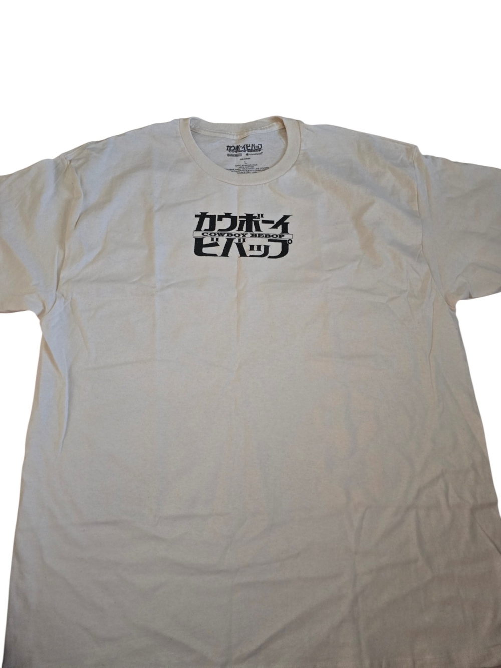 Forever 21 White Short-Sleeve Graphic Tee with Black Logo